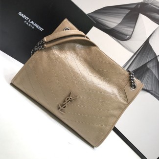 입생로랑 니키 빈티지 쇼핑백 577999 베이지