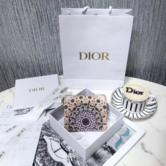 디올 NATURE BALLET 반지갑 S0178 아이보리