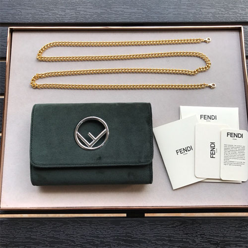 펜디 벨벳 미니 백 8BS012 그린