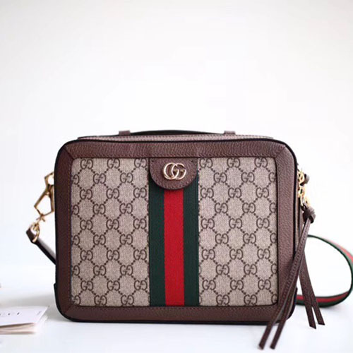 구찌 오피디아 수프림 스몰 숄더백 550622 브라운