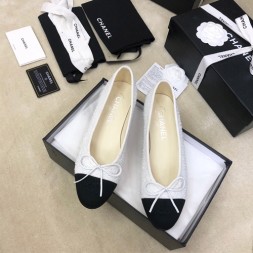 샤넬 신상 플랫 G34260 화이트