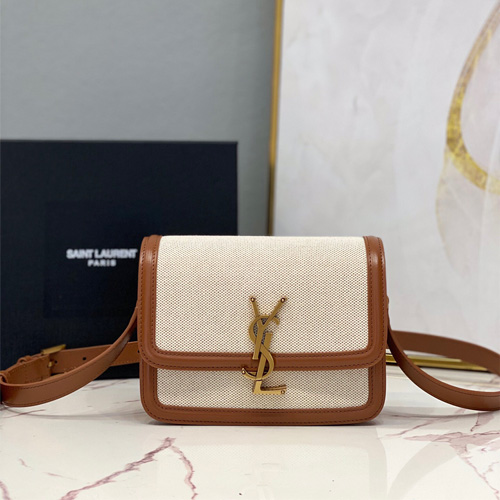 생로랑 솔페리노 사첼 백 스몰 634306 브라운