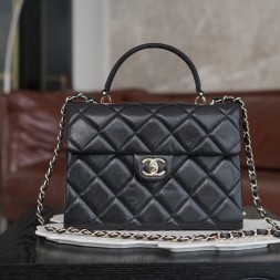  샤넬 24P 켈리백 AS2408 캐비어 미듐 금장