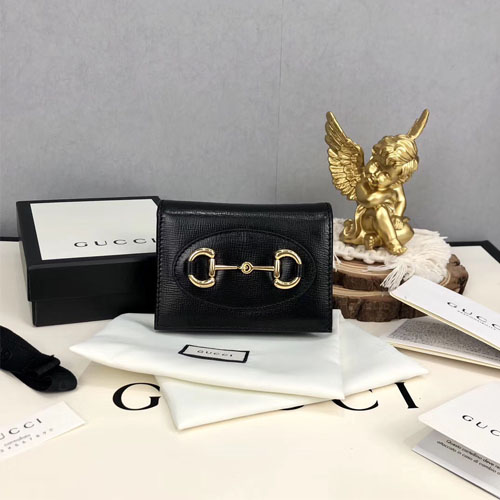 구찌 1955 홀스빗 카드케이스 지갑 621887 블랙