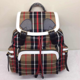 버버리 미디엄 체크 코튼 백팩 40694521