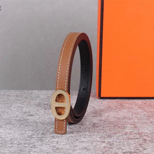 에르메스 여성용 신상 벨트 XTY180  브라운 금장