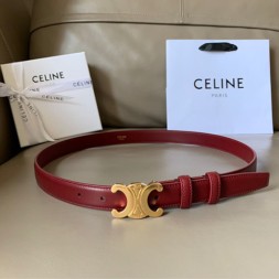 셀린느 신상 벨트 CE8002  버건디  금장