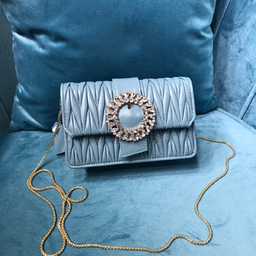 미우미우 마테라쎄 크리스탈 크로스백 5BH095-5