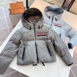 프라다 여성용 패딩 3A435 그레이