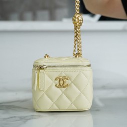  샤넬 램스킨 베니티백 AS2322 옐로우