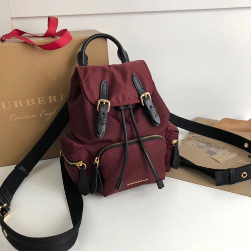 버버리 스몰 나일론 크로스백 백팩 40759711 레드