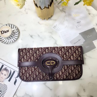 디올 오블리크 패브릭 클러치백 핸드백 M0441 버건디