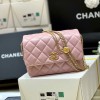 샤넬 22A 미니 플랩백 AS3378 램스킨 핑크