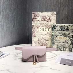 디올 송아지가죽 새들 클러치백/벨트백 S5619 핑크
