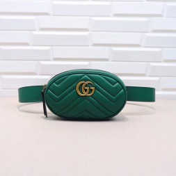 구찌 마틀라세 가죽 벨트백 476434 그린