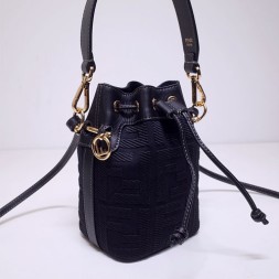 펜디 캔버스 몬트레조 버킷백 6F1891 블랙