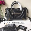 발렌시아가 클래식 미듐 시티백 432831 블랙 금장