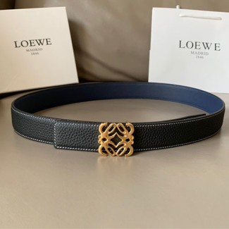 로에베 신상 양면용벨트  LW-6307  블랙  금장