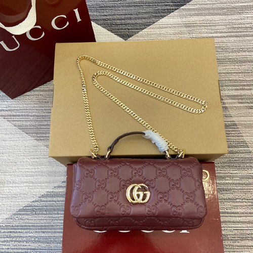 구찌 GG 밀라노 미니 탑 핸들백 806017-5