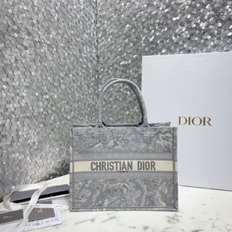 디올 미듐 북 토트백 M1296 그레이