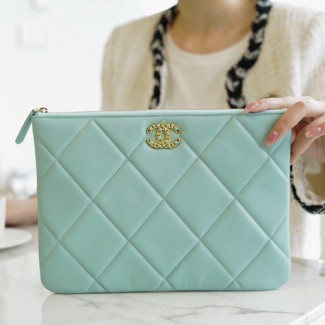 [팬더샵} 샤넬 19 클러치 미듐 AP0951 민트