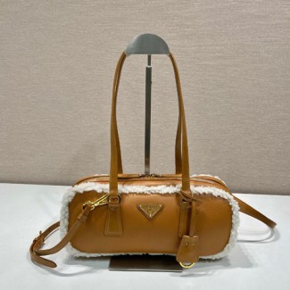 프라다 미디움 시어링 투 핸들 백 1BB124