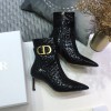 디올 여성용 앵글부츠 KD0658 에나멜 블랙