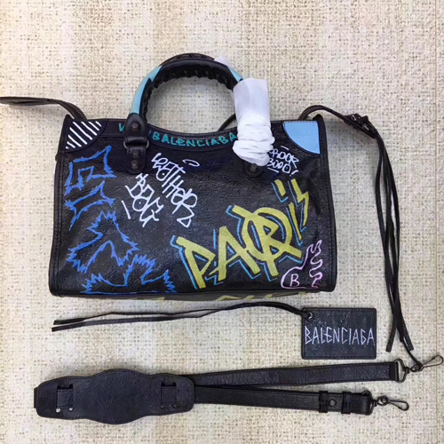 발렌시아가 그라피티 클래식 시티 스몰 084669(수입 양가죽)