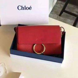 끌로에 페이 스몰 레더 숄더백 3S1127 레드