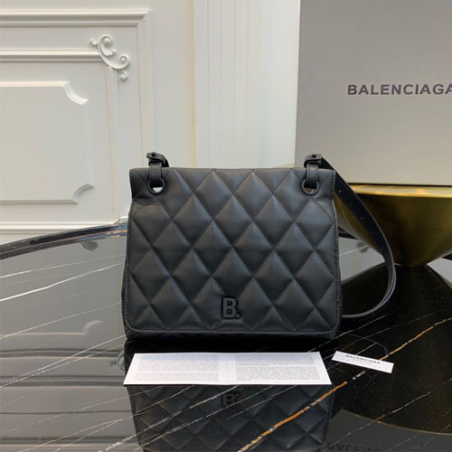 발렌시아가 퀼트  B 미디엄 숄더백 5933711 블랙