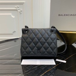 발렌시아가 퀼트  B 미디엄 숄더백 5933711 블랙