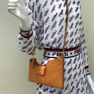 펜디 3 포켓 미니 백 8BS025 오렌지