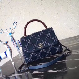 샤넬 신상 탑핸들 플랩백 A7148 네이비