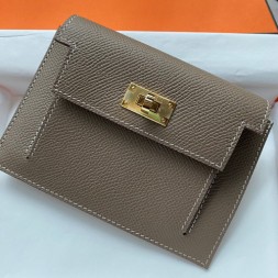 에르메스 켈리 포켓 6157443 그레이 금장