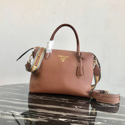 프라다 비텔로 숄더 토트백 1BA157 브라운
