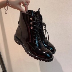 디올 신상 부츠 M50062 에나멜 블랙