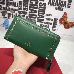 발렌티노 락스터드 장지갑 MW2P0645 그린