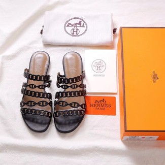 에르메스 여성용 신상 슬리퍼 H35050 블랙