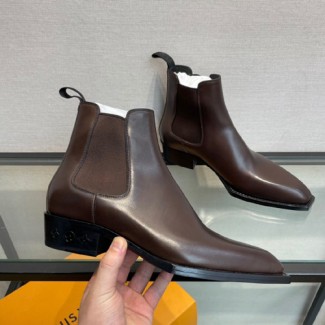 루이비통 남성용 첼시 부츠 M0388 갈색