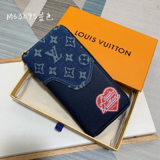 루이비통 지퍼 월렛 M63095 네이비