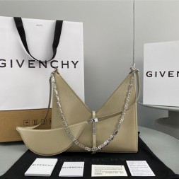 지방시 복스 가죽 스몰 컷아웃 체인백 BB770 베이지