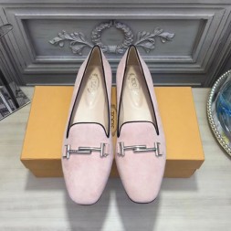 토즈 신상 로퍼 TS659309 스웨이드 연핑크