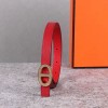 에르메스 여성용 신상 벨트 XTY180  레드 금장