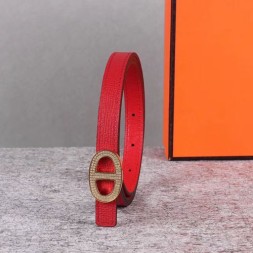 에르메스 여성용 신상 벨트 XTY180  레드 금장