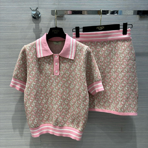 펜디 여성용 반팔&스커트 세트  2460381