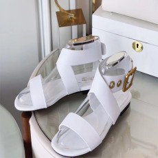 디올 송아지 가죽 D-DIOR 샌들 KCQ182 화이트