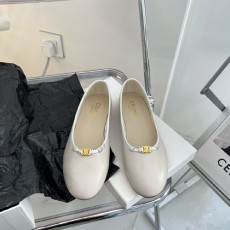 셀린느 신상 여성용 플랫 CE3579 화이트