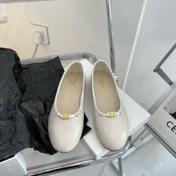 셀린느 신상 여성용 플랫 CE3579 화이트