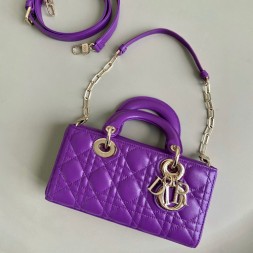 디올  LADY D-JOY 스몰백 M0613 보라