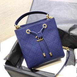 샤넬 드로스트링 핸드백 AS0310 블루